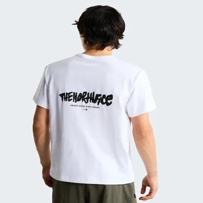 Unisex Relaxed Graphic T-Shirt - White