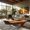 Valthera Sculpted Solid Wood Coffee Table SPA235732