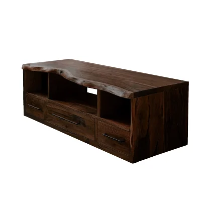 Vareon Live Edge Solid Wood Floating Bathroom Vanity With Drawers