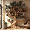 Verdantris Sculpted Solid Wood Tree Bookshelf