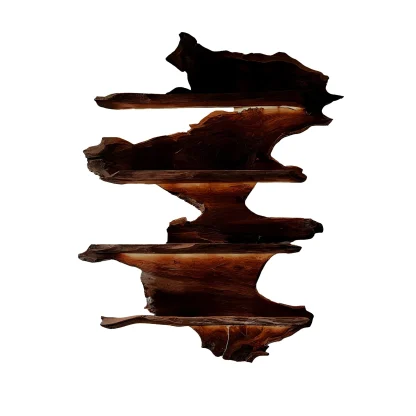 Vineflow Live Edge Floating Wine Rack Holder