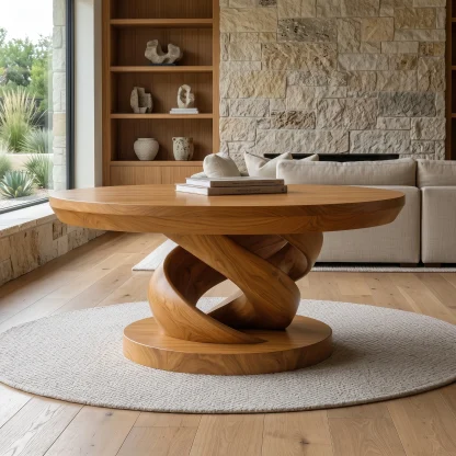 Virella Handcrafted Solid Wood Coffee Table SPA925789