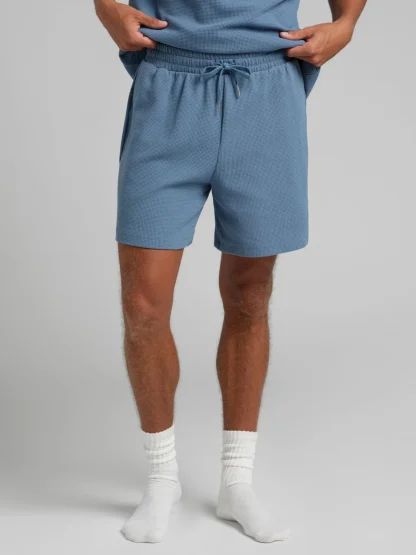 Waffle-Knit 7-Inch Lounge Shorts - Harbor