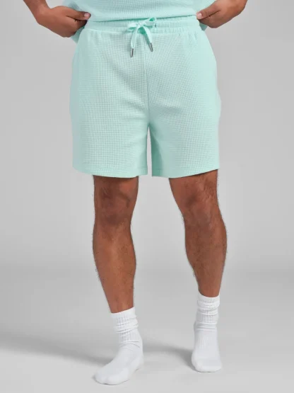 Waffle-Knit 7-Inch Lounge Shorts - Harbor