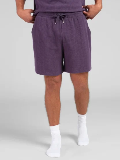 Waffle-Knit 7-Inch Lounge Shorts - Harbor