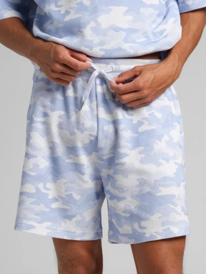 Waffle-Knit 7-Inch Lounge Shorts - Harbor