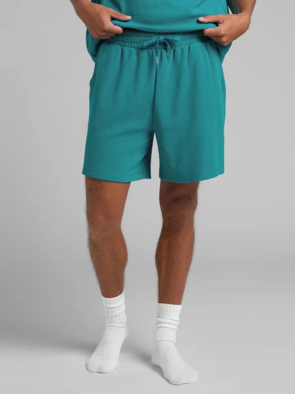 Waffle-Knit 7-Inch Lounge Shorts - Harbor
