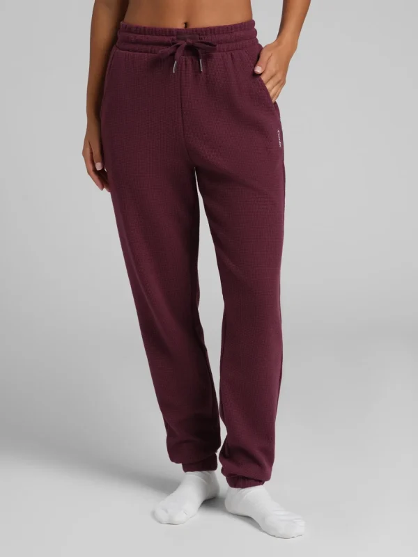 Waffle-Knit Lounge Joggers - Lagoon