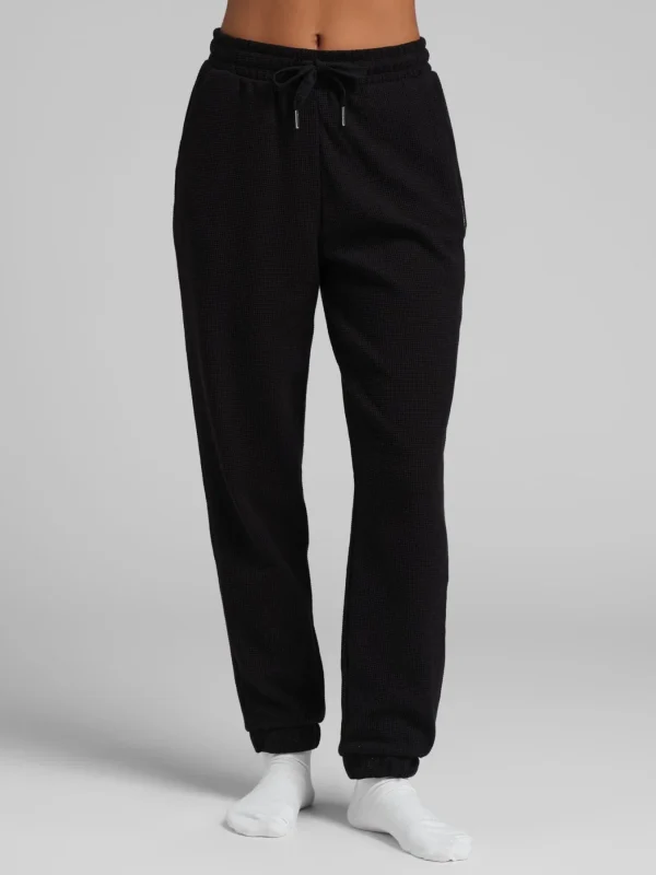 Waffle-Knit Lounge Joggers - Lagoon