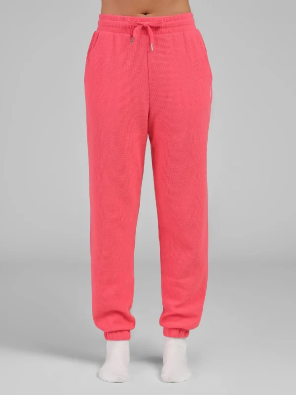 Waffle-Knit Lounge Joggers - Lagoon