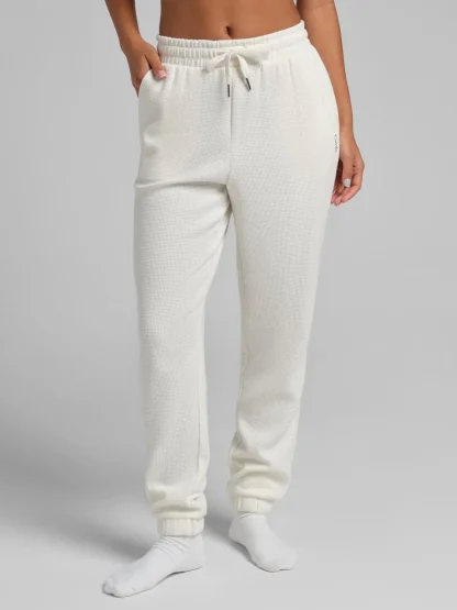 Waffle-Knit Lounge Joggers - Lagoon