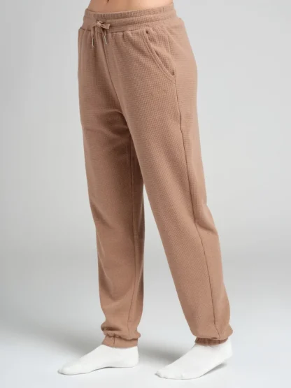Waffle-Knit Lounge Joggers - Lagoon