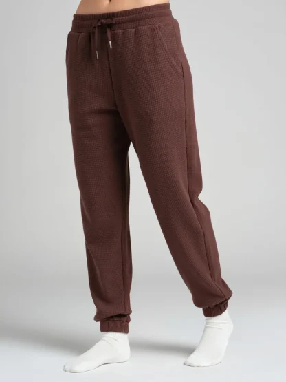 Waffle-Knit Lounge Joggers - Lagoon