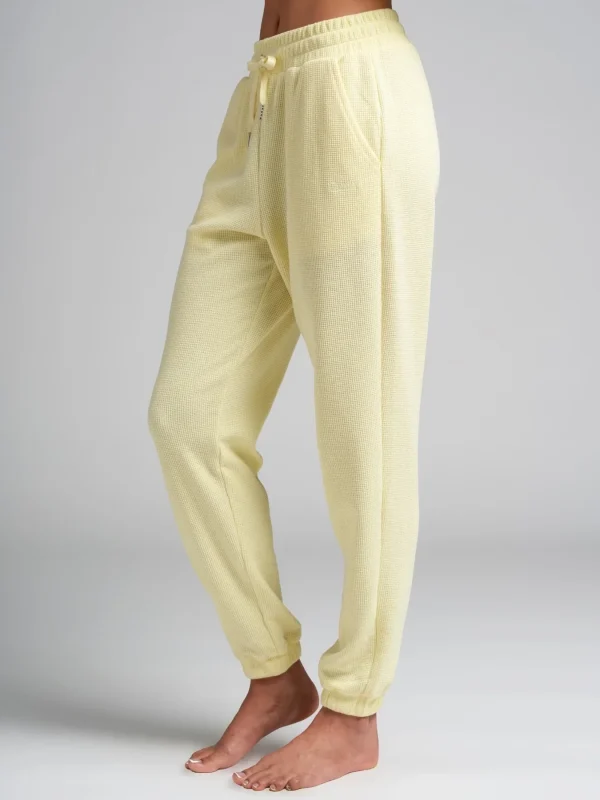 Waffle-Knit Lounge Joggers - Lagoon
