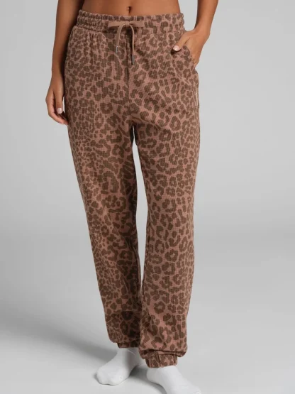 Waffle-Knit Lounge Joggers - Lagoon
