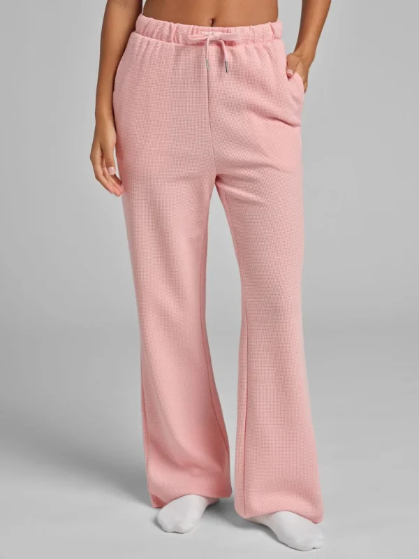 Waffle-Knit Lounge Pants - Sage Green