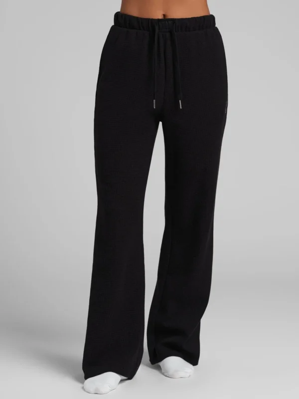 Waffle-Knit Lounge Pants - Sage Green