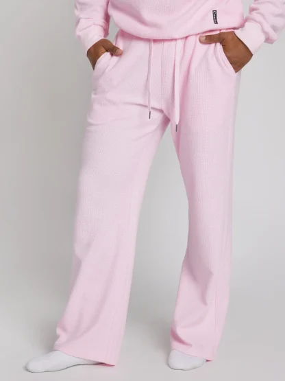 Waffle-Knit Lounge Pants - Sage Green