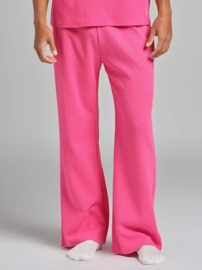 Waffle-Knit Lounge Pants - Sage Green