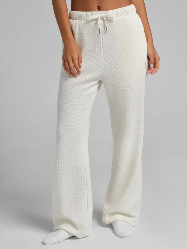 Waffle-Knit Lounge Pants - Sage Green