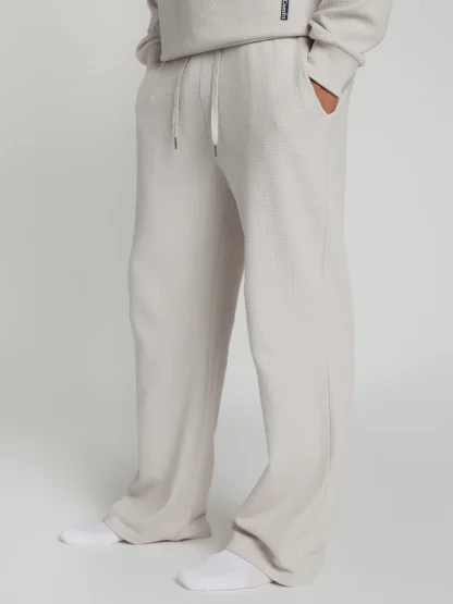 Waffle-Knit Lounge Pants - Sage Green