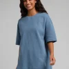 Waffle-Knit Lounge T-Shirt - Harbor
