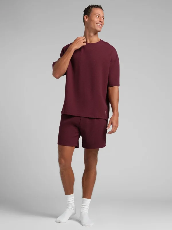 Waffle-Knit Lounge T-Shirt - Harbor