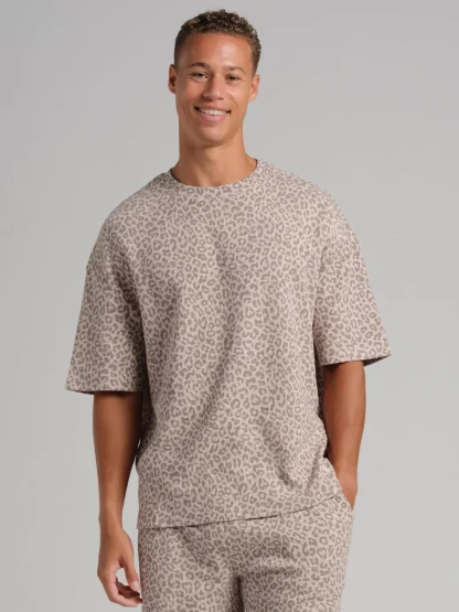 Waffle-Knit Lounge T-Shirt - Harbor