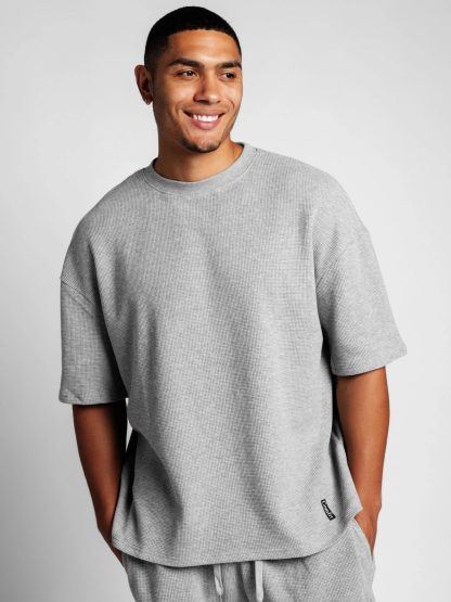 Waffle-Knit Lounge T-Shirt - Harbor