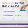 Waterproof Queen Mattress Protector - White