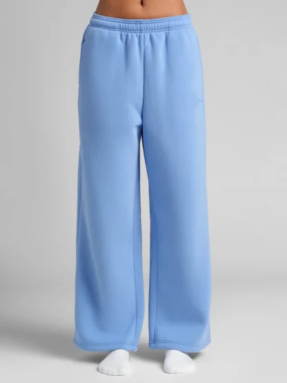 Wide Leg Sweatpants - Allure Blue