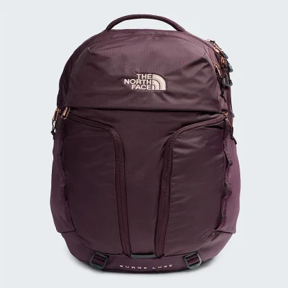 Women's Commuter Backpack - Black/Coral