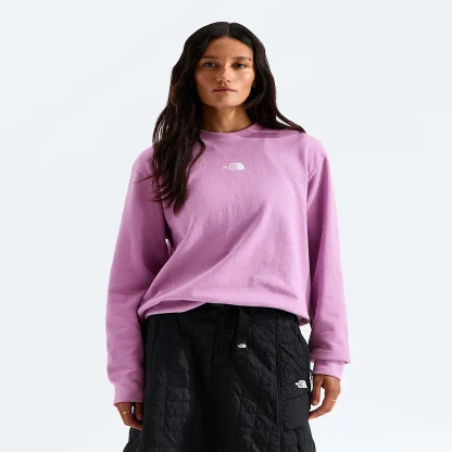 Women's Double-Knit Crewneck Sweatshirt - Blue