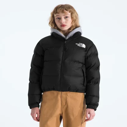 Women's Down Puffer Jacket - Black