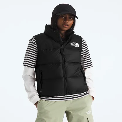 Women's Down Puffer Vest - Black