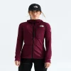 Women's Full-Zip Fleece Climbing Hoodie - Burgundy