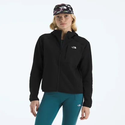 Women's Full-Zip Fleece Hooded Jacket - Black