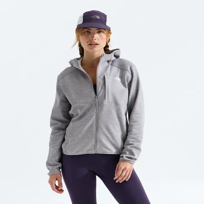 Women's Full-Zip Fleece Hooded Jacket - Black