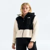 Women's Full-Zip Fleece Hoodie - White/Black