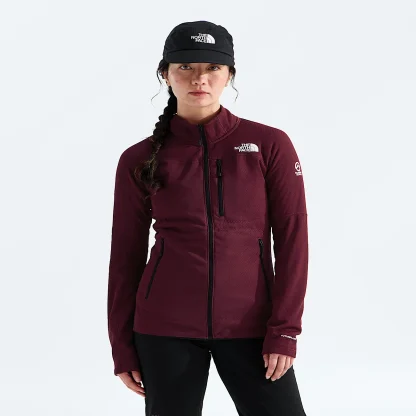 Women's Full-Zip Fleece Jacket - Garnet