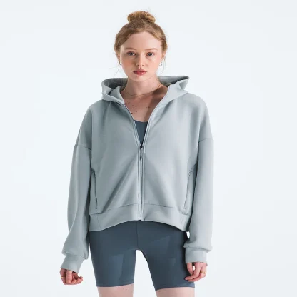 Women's Full-Zip Hooded Jacket - Black