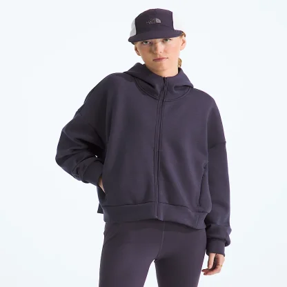 Women's Full-Zip Hooded Jacket - Black