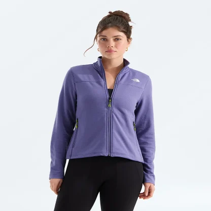 Women's Grid Fleece Jacket - Black