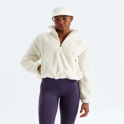 Women's Half-Zip Fleece Pullover - Garnet
