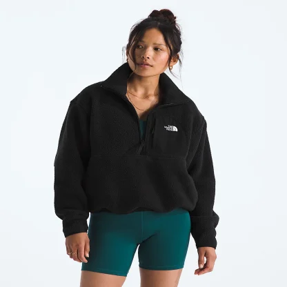 Women's Half-Zip Fleece Pullover - Gray