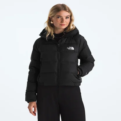 Women's Hooded Down Jacket - Black