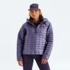 Women's Hooded Insulated Jacket - Plum
