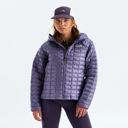 Women's Hooded Insulated Jacket - Plum