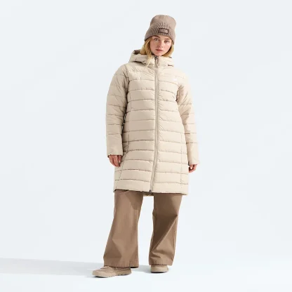 Women's Hooded Insulated Parka - Taupe