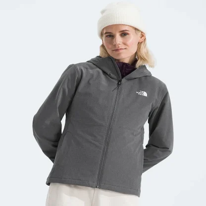 Women's Hooded Soft Shell Jacket - Gray